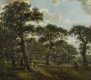 Jan van der Heyden Figures Resting and Promenading in an Oak Forest France oil painting artist